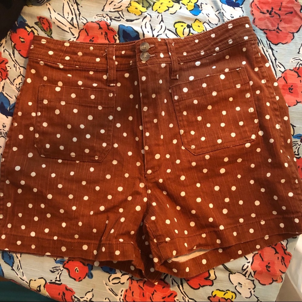 Madewell patch pocket Emmett polka dot shorts - 28